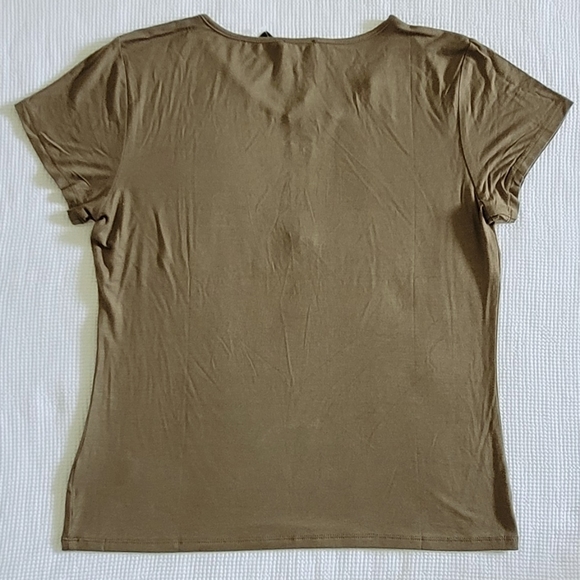bebe Martini🍸Olive🫒 Top with Zipper Detail - NWT - Picture 2 of 13